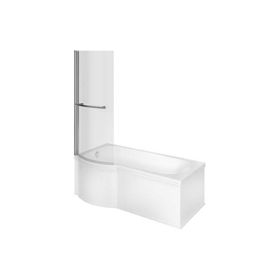 Picture of CBSH105608 Usk P Shape 1700x850x560mm 0TH Shower Bath Pack (LH)