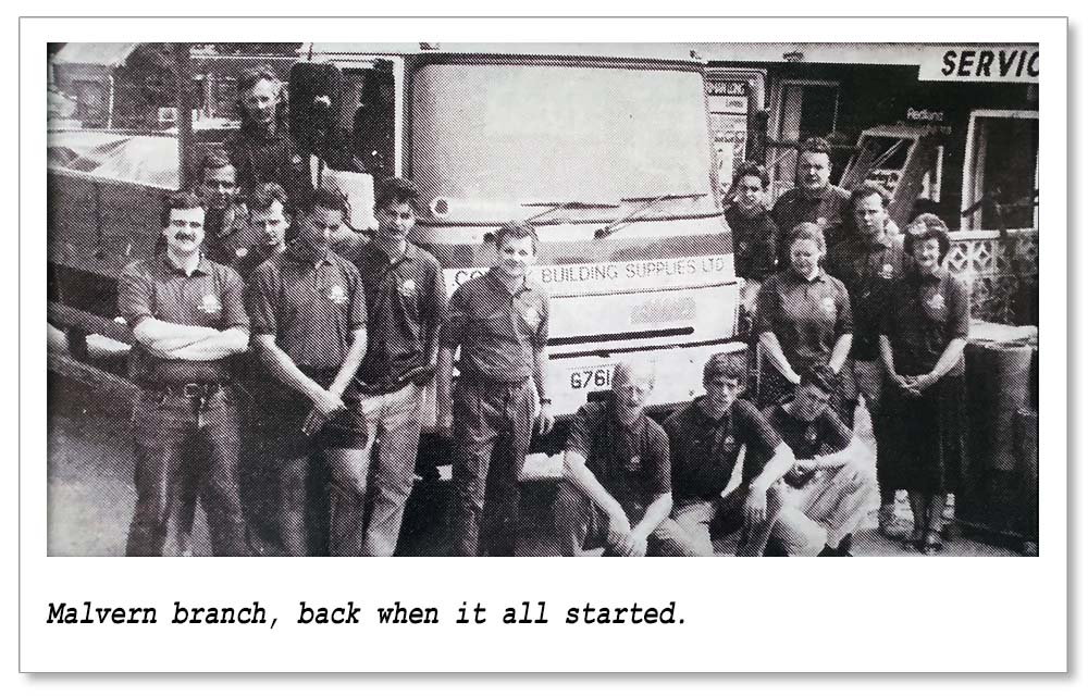 County Malvern branch, back when it all started.