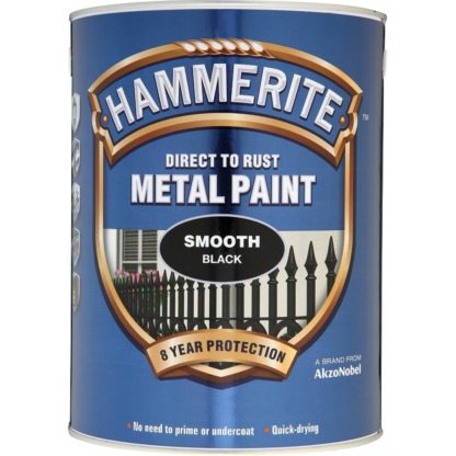 Hammerite Metal Paint Smooth Black
