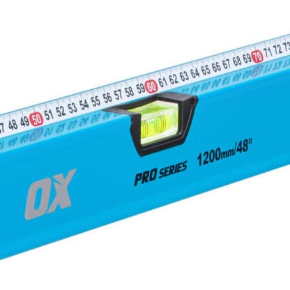 OX Pro Level with Steel Rule 1200mm closeup