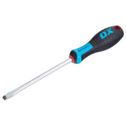 OX Pro Slotted Flared Screwdriver 8x150mm