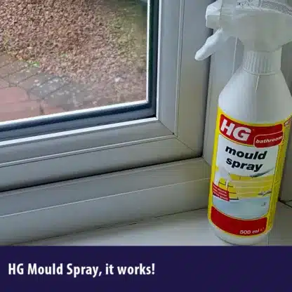 Clean UPVC window after using HG Mould Spray